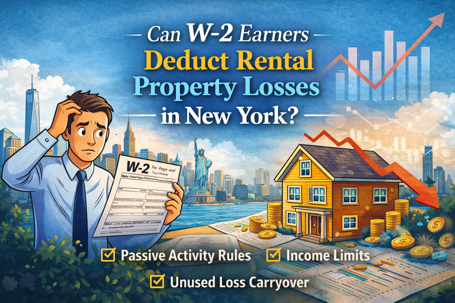 Can W-2 Earners Deduct Rental Property Losses in New York?